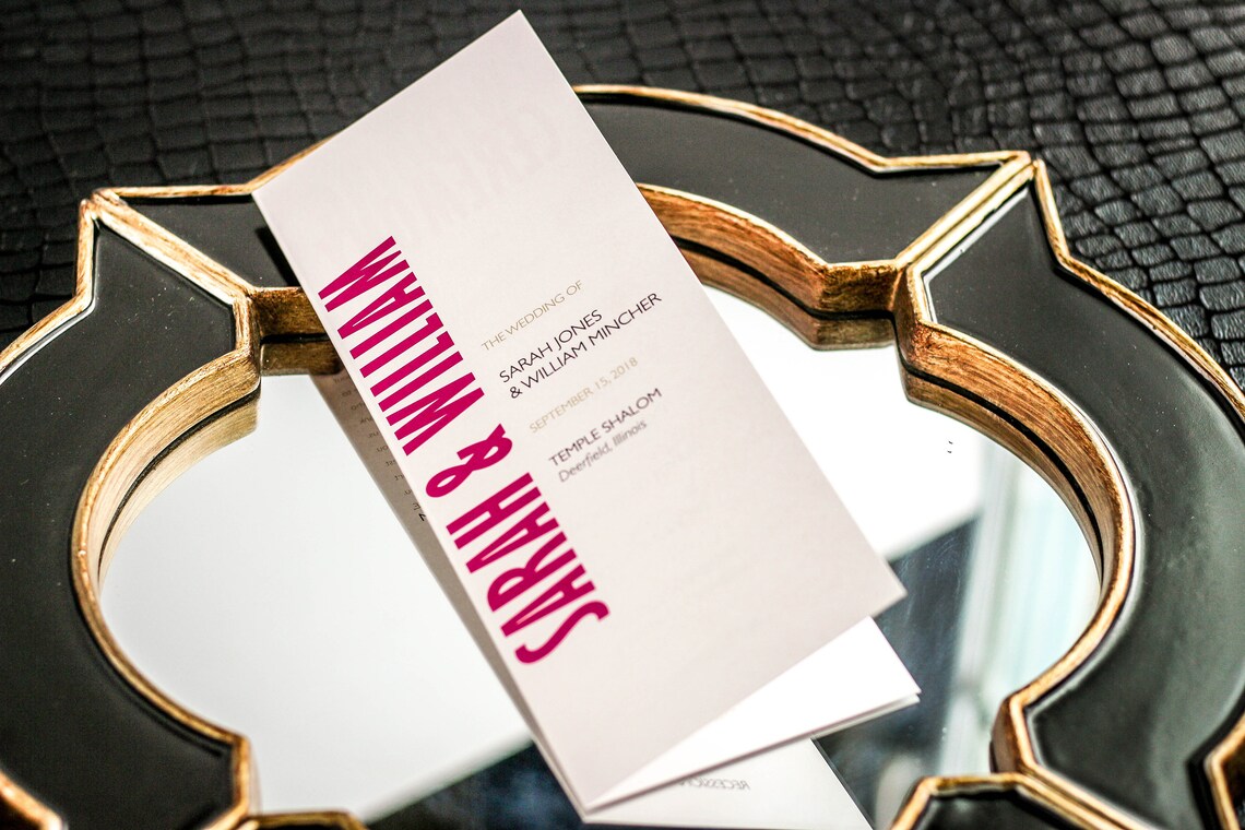 Bat Mitzvah Program Bar Mitzvah Service Simple Mitzvah Etsy