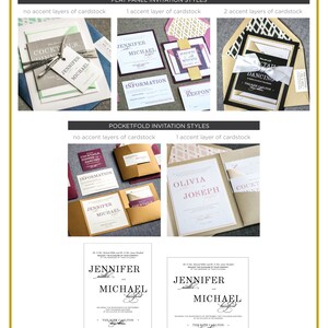 Art Deco Wedding Invitations, Black Tie Galas, Elegant New Year's Eve Party, Glam Milestone Events | Sample of "Classic Elegance" Design image 5
