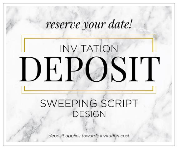 Modern Wedding Invitations Printed Custom Invitation Set Diy Etsy