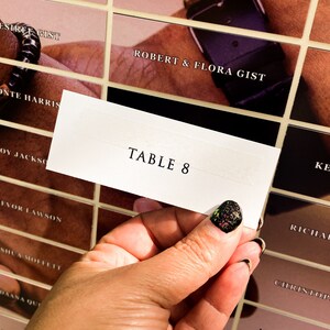 Vintage Seating Display, Unique Wedding Seating Chart, Photo Place Card Board, Reception Place Cards, LGBTQ+ Wedding Ideas - Photo Board image 3