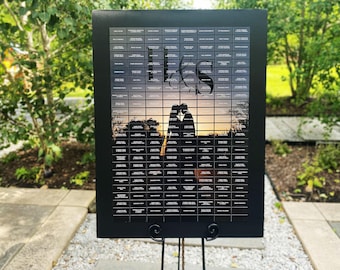 Engagement Photo Seating Chart, Indian Wedding Seating Chart, Personalized Couple Monogram, Unique Place Card Board Display - Photo Board
