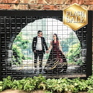 Wedding Seating Chart, Unique Place Cards, Photo Board, Indian Wedding Reception, Event Escort Board - 36" x 48" Place Card Board - DEPOSIT