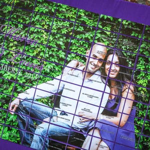 Unique Reception Seating, Picture Seating Chart, Wedding Place Card Ideas - 24&quot; x 36&quot; Double Layer Place Card Board- 51-100 Cards - DEPOSIT
