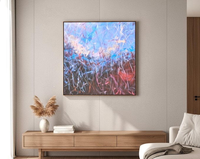 Gloliv Abstract Canvas Wall Art prints – Artist-Authorized Modern Colorful Painting, Canvas Wall Decor for Living Room, Bedroom, or Office