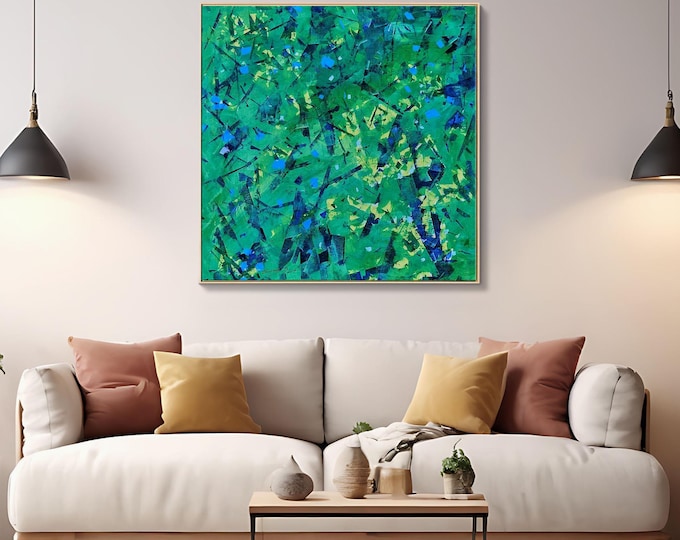 Gloliv Abstract Canvas Wall Art prints – Artist-Authorized Modern Colorful Painting, Canvas Wall Decor for Living Room, Bedroom, or Office