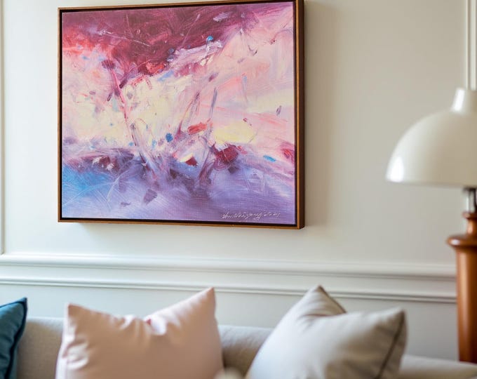 Gloliv Abstract Canvas Wall Art prints – Artist-Authorized Modern Colorful Painting, Canvas Wall Decor for Living Room, Bedroom, or Office
