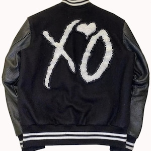 The Weeknd XO Tour Varsity Wool/Leather Jacket | Unisex Varsity Jacket | Singer Cosplay Jacket (All Sizes)