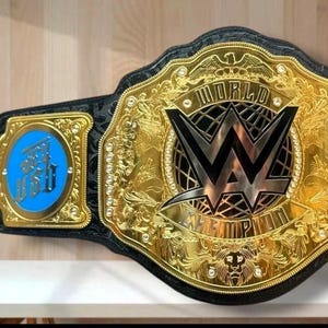 World Heavyweight Wrestling Championship Replica Belt | Jey Uso Side Plates  | 6MM Metal Plates | Adult Size Title Belt | New Champion Fan