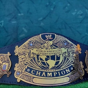 Undisputed Old World Heavyweight Championship Belt | 2MM 4MM Brass Replica Title | Wrestling Belt for Collectors | Adult Size Leather Strap