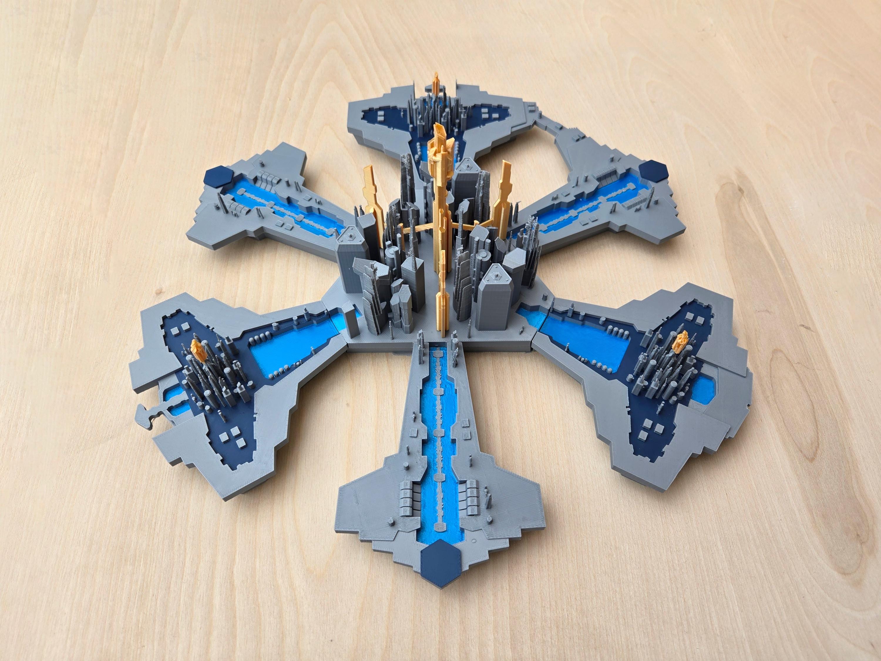 Aurora Ancient Lantean Warship Stargate Atlantis SG1 Ship Model Prop Replica UK - Foto 3