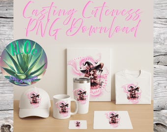 Roze Halloween-heks, png PNGEgg | Girly Spooky Season Design (digitale download)