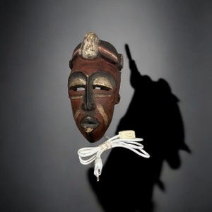 Vintage African Tribal Wooden Mask – Electrified Wall Art