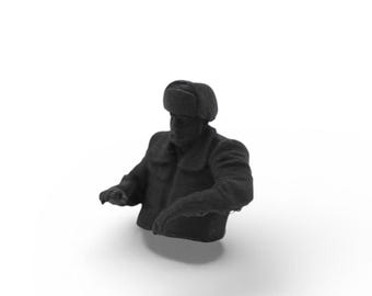 SCX30 Driver Figure for 1987 Toyota Single Cab Hard Body Kit | 1/30 | Super Scale Edition