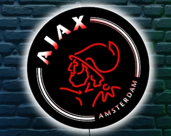 Handgemaakt ledbord Ajax Amsterdam, cadeau voetbalfan