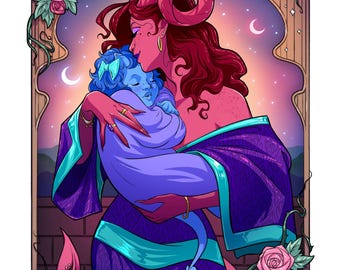 Marion and Baby Jester, Critical Role Fanart