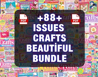 Crafts Beautiful Magazine PDF Bundle, 88 Digital Issues, DIY Craft Projects, Paper Crafts, Card Making Ideas, Embroidery Patterns | Digital