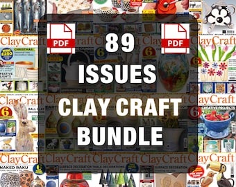 ClayCraft Magazine PDF Bundle | 90 issue Digital magazine, Extra 65 Ceramics Issues | Glazing Sculpting Tutorials | Digital Download