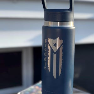 YETI Rambler - Custom Laser Engraved - Straw Top Water Bottles