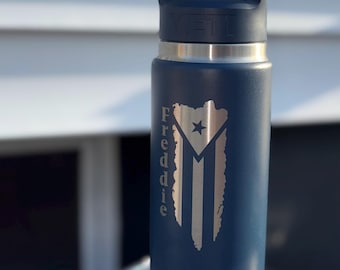 YETI Rambler - custom lasergegraveerd - waterflessen met rietje