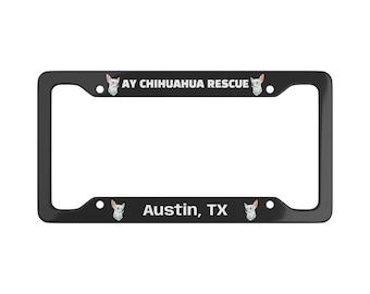 Cornice portatarga rosa per asilo nido Black Ay Chihuahua Rescue