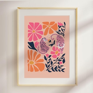 Floral Tiger Print~ Digital Download