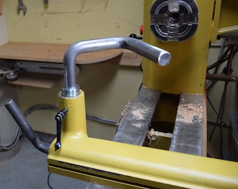 Double 9 D 1" Diameter Wood Lathe Tool Rest A reach beyond the status que Fits 14" and larger swing wood lathes