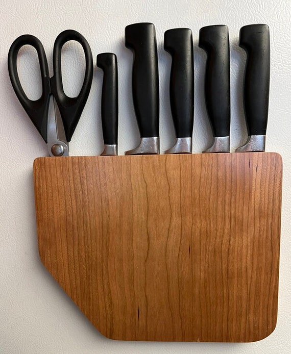 Magnetic Knife Block Maggie for the Side of Your Refrigerator Magnetic Knife  Rack Knife Storage Made in USA Bend, Oregon 