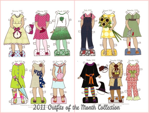 paper doll outfits