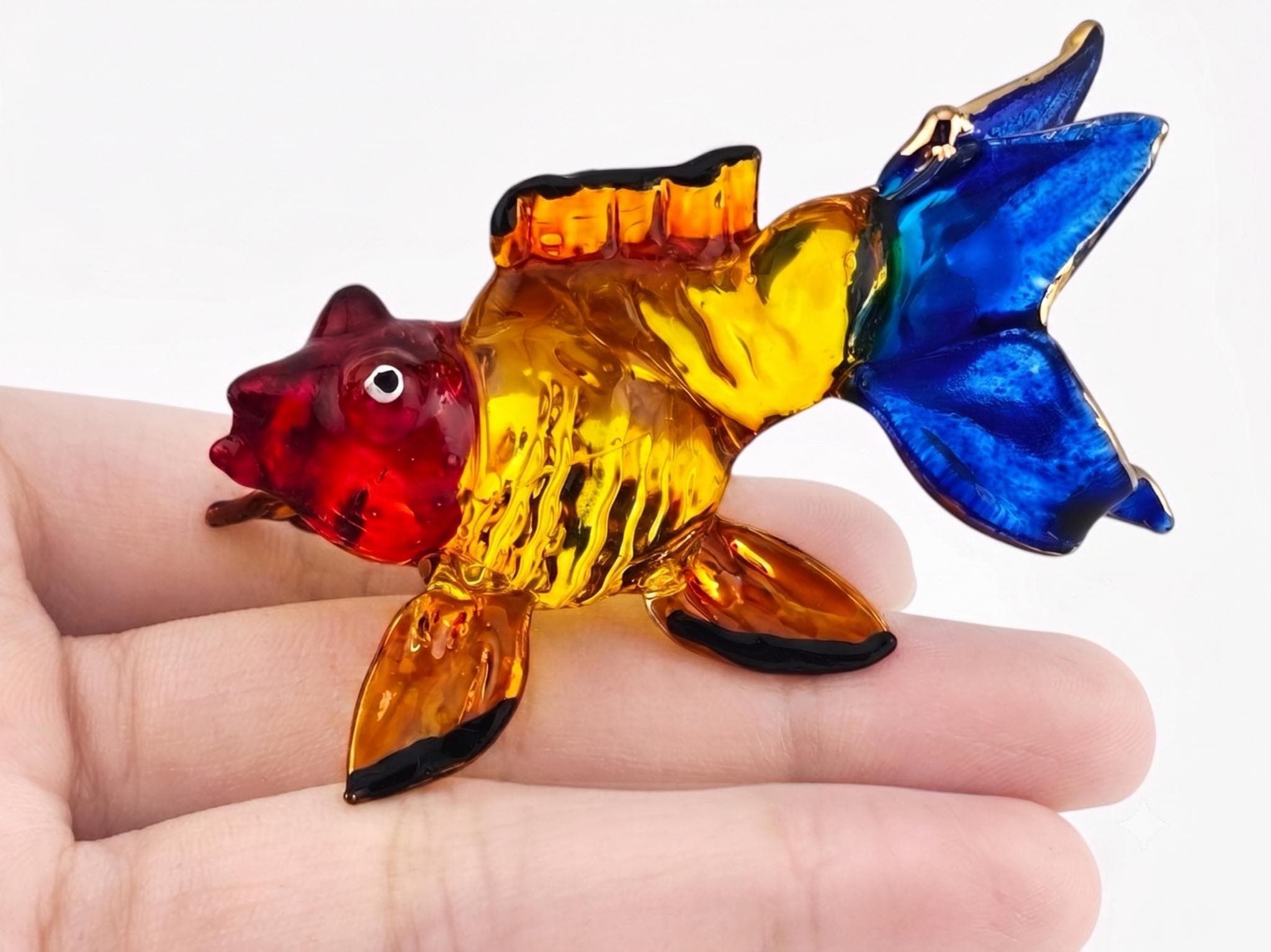 Orange Glass Goldfish - Etsy