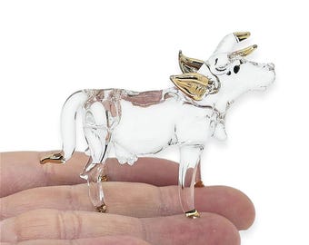 Handblown Miniature Glass Highland Cow (gift Boxed) - Etsy