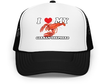 I Love My German Shepherd (lobster) Hat