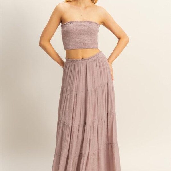 The Cord Maxi Dress, Mauve main image 1
