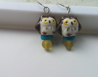 Handmade Owl Earring