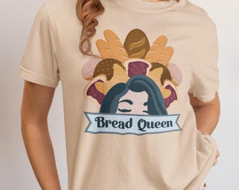 Maglietta Comfort Colors Bread Queen Regalo per fornaio Maglietta per pane Regalo per fare il pane Magliette per fornaio Maglietta per panificazione Maglietta per panettiere Maglietta per pasta madre