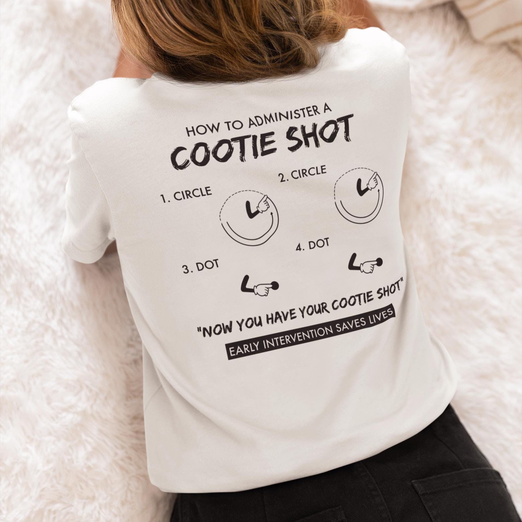 Cootie Shot Unisex Softstyle Tshirt 90s Nostalgic Graphic Tee