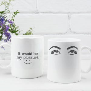 It Would Be My Pleasure Funny Eye Roll Help Desk Coworker Sarcastic Mug Customer Service Mug Remote Worker Mug Dry Humor  Retail Worker Mug