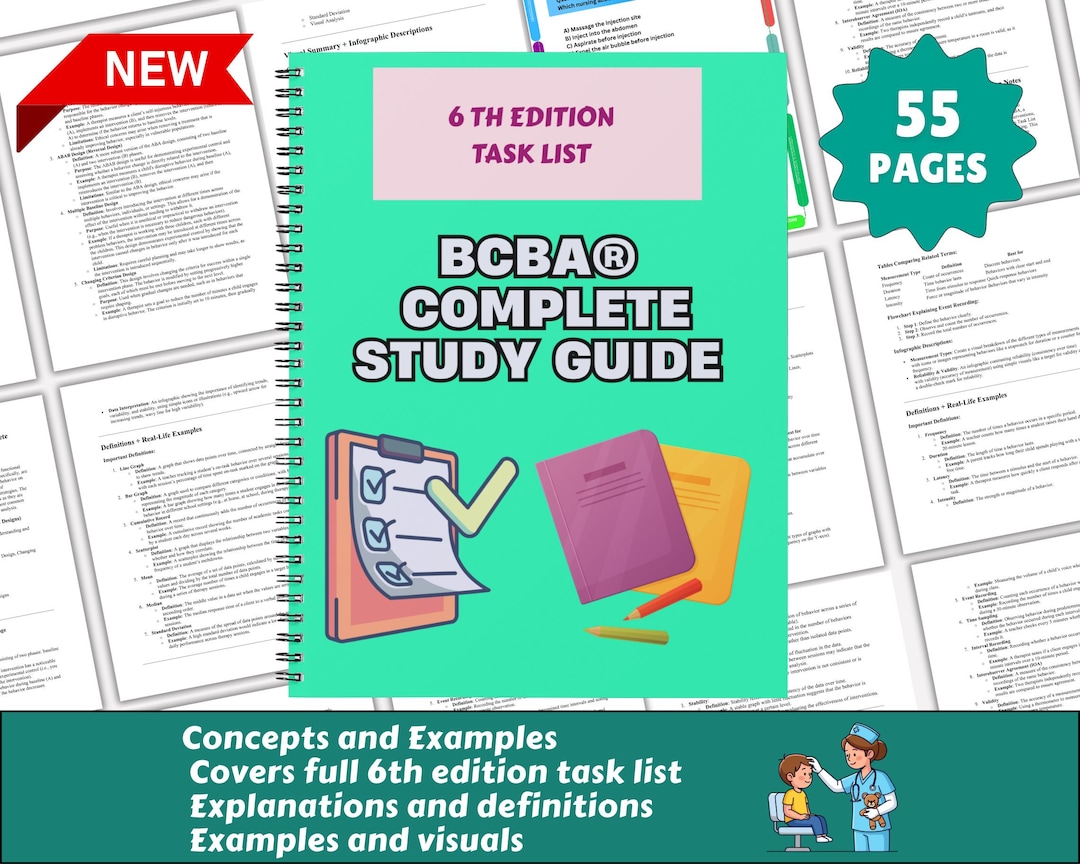 BCBA 6th Edition Task List – Complete Study Guide (unofficial, PDF ...