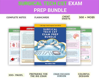 Surgical Tech CST Exam Prep Bundle, Aseptic Technique, Instrumentation, Pharmacology (New Edition 2026)
