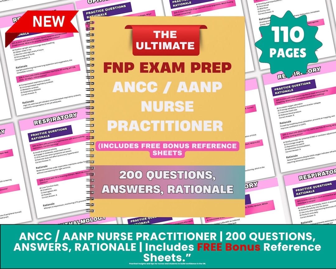 FNP Exam Prep 2025: ANCC/AANP Study Guide (digital Download) - Etsy