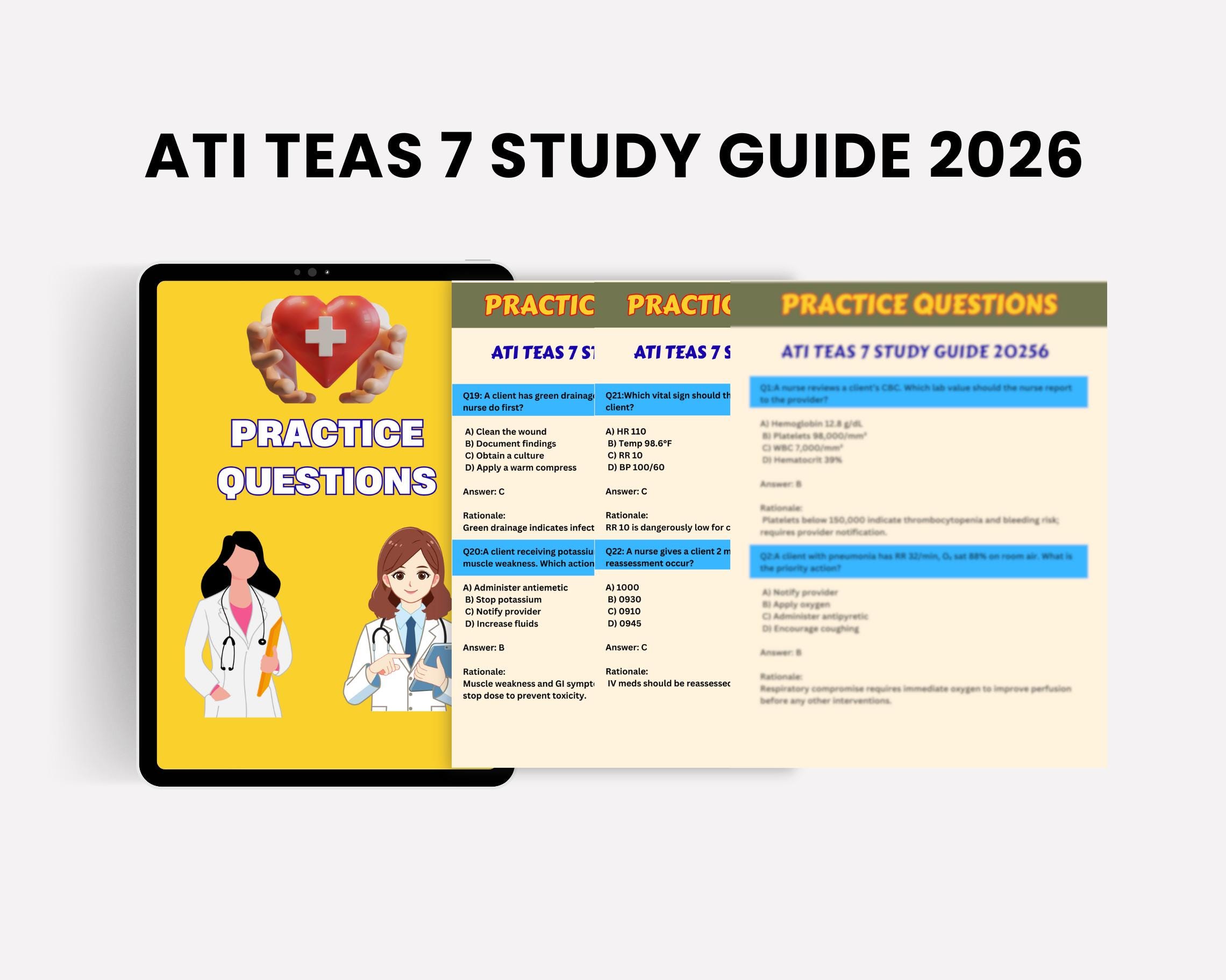 Hyperlinked ATI TEAS 7 Guide 2026, Nursing Exam Prep Question Answers ...