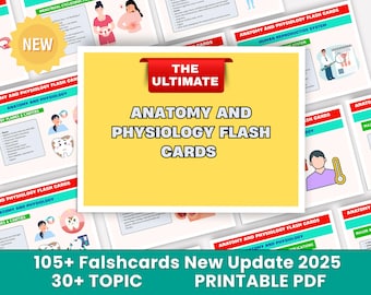 Anatomy & Physiology Flashcards Bundle: Nursing School Study Guide (PDF)
