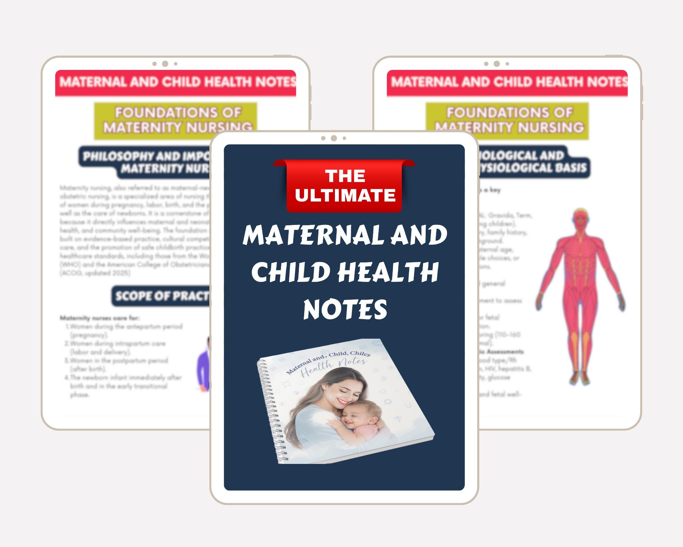 Maternity Notes.pdf OB Maternity Nursing Notes: Maternal Child Health Study Guide (digital ...