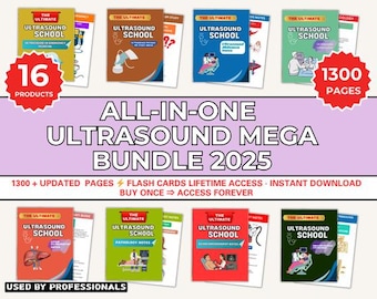 Abdomen Ultrasound Study Guide Bundle: Sonography Exam Prep (Digital Download