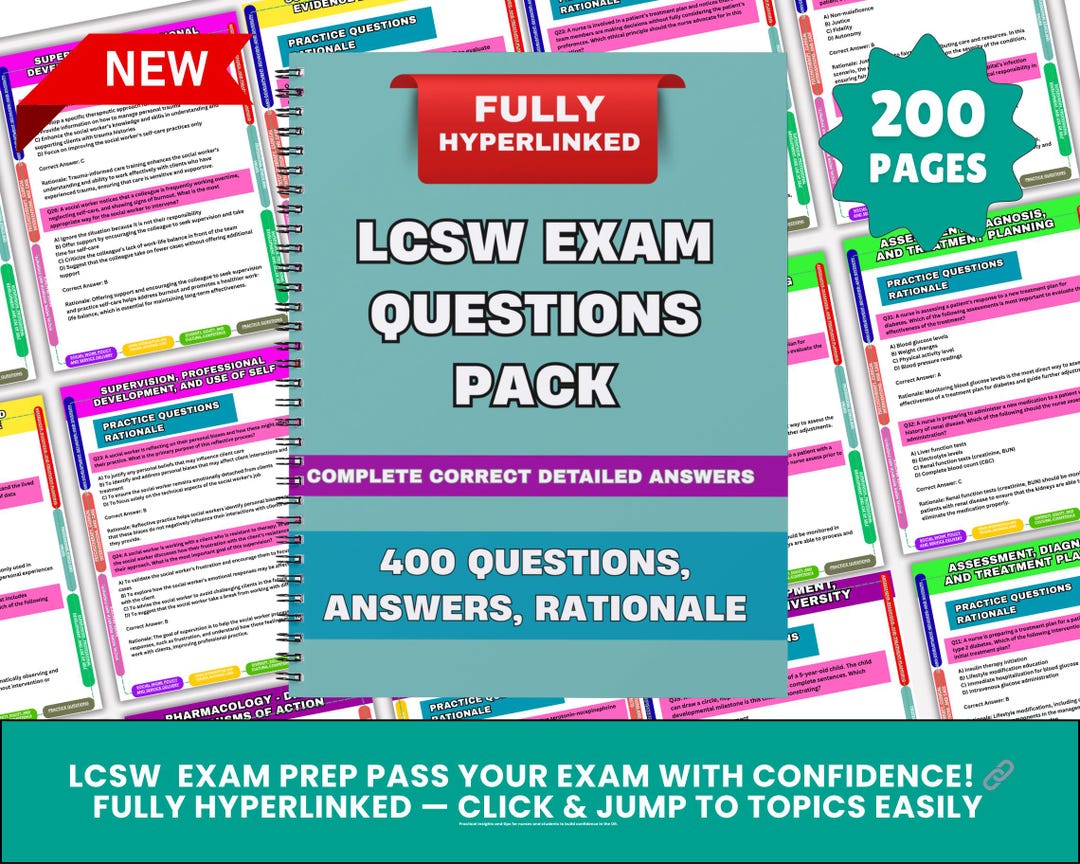 Example Lcsw Questions LCSW Exam Practice Questions |clinical/healthcare Scenario Practice ...