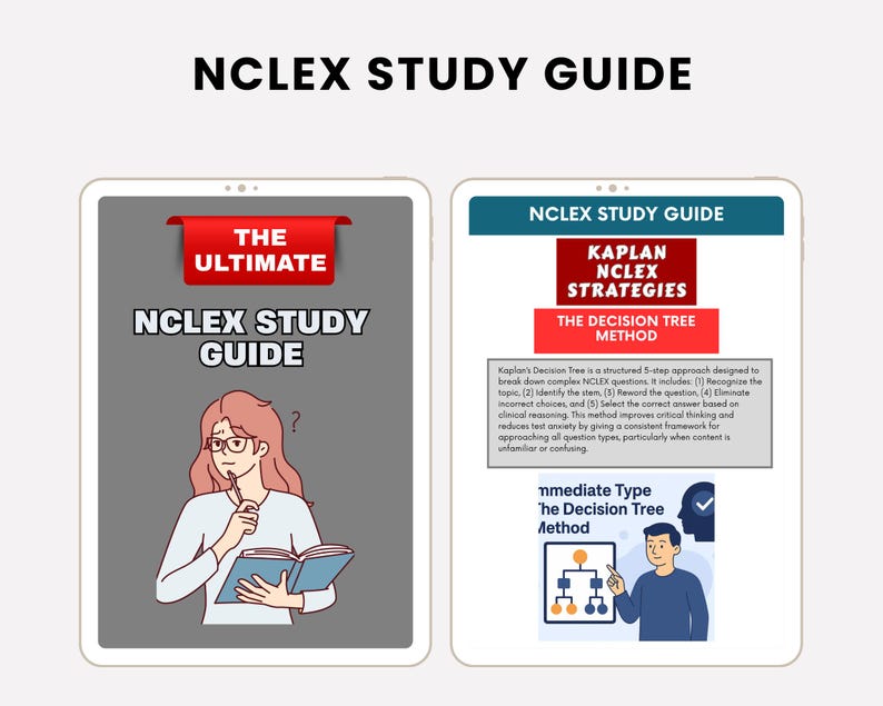 NCLEX Study Guide - Ultimate Nursing Review - 61 Pages - Etsy