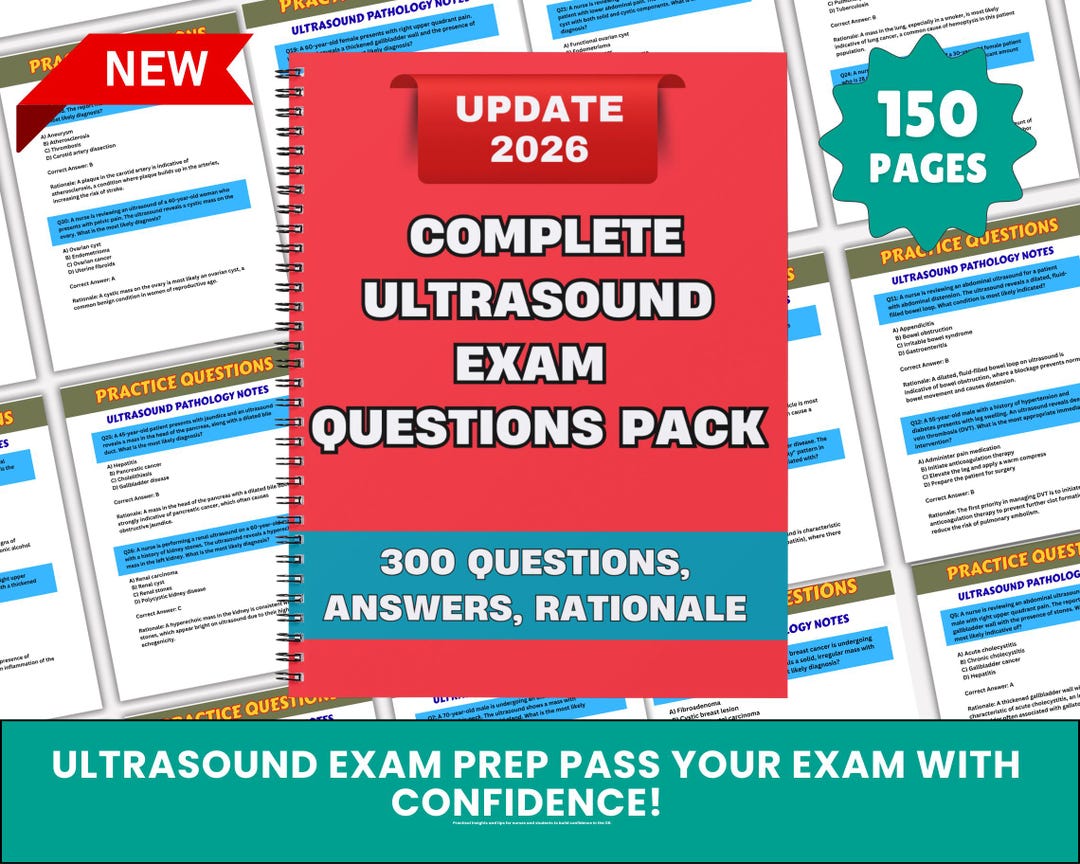 Complete Ultrasound Exam Questions Pack |practice Q&A | Sonography Exam ...