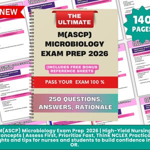 M(ASCP) Microbiology Exam Prep 2026: Complete Study Guide for Certification Success