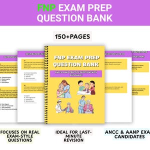 Banque de questions de préparation à l'examen FNP – 13 sujets | Questions de pratique de l'ANCC et de l'AANP avec justification |