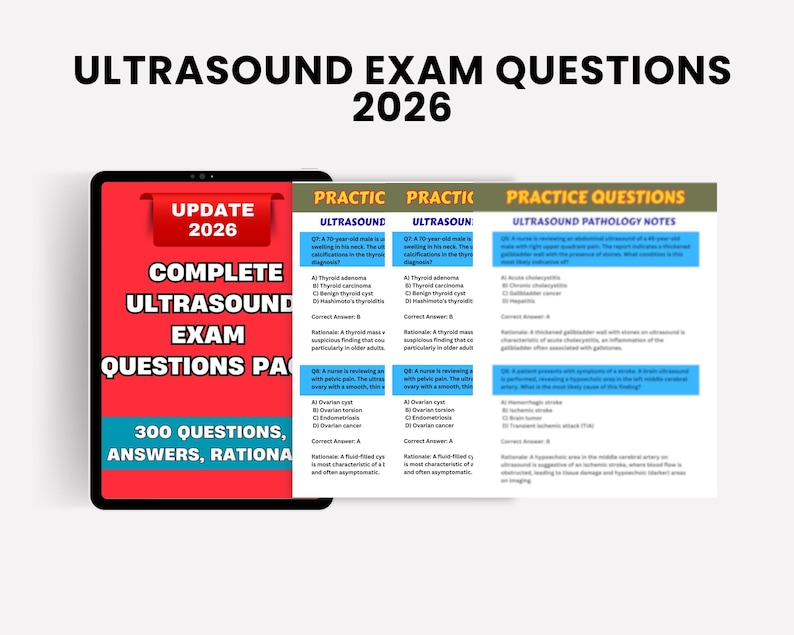 Complete Ultrasound Exam Questions Pack |practice Q&A | Sonography Exam ...