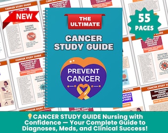 Oncology Pharmacology Cheat Sheet: Cancer Nursing Study Guide (2025 Edition) (Digital Download)